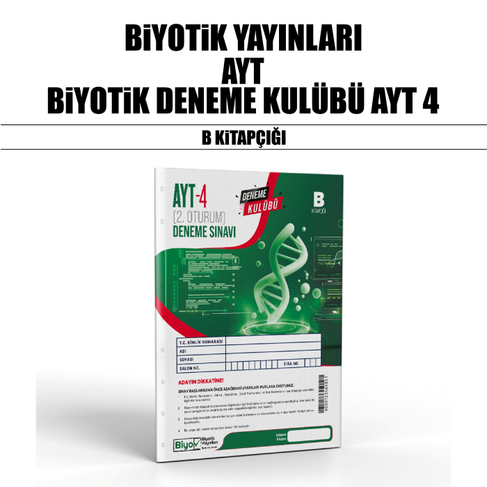 BİYOTİK YKS AYT DENEME KULÜBÜ SNV 4-B - 2025-26